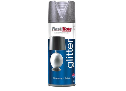 Plastikote Glitter Effect Spray Silver 400Ml
