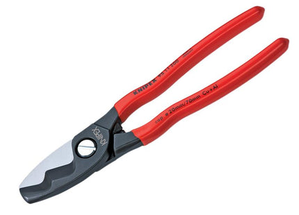 KNIPEX Cable Shears Twin Cutting Edge Pvc Grip 200Mm (8In)