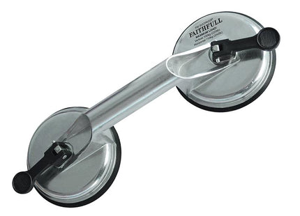 Faithfull Double Pad Aluminium Pro Suction Lifter