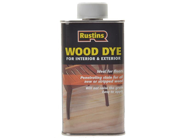 Rustins Wood Dye Brown Mahogany 250Ml