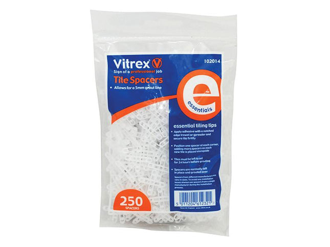 Vitrex Essential Tile Spacers 5Mm Pack Of 250