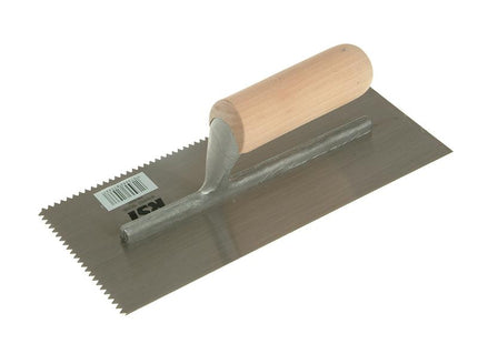 R.S.T. Notched Trowel 5Mm V Notches Wooden Handle 11 X 4.1/2In