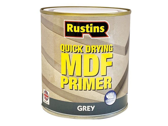 Rustins Quick Drying Mdf Primer Grey 250Ml