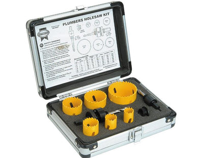 Faithfull Universal Varipitch Holesaw Plumber'S Kit 9 Piece 19-57Mm