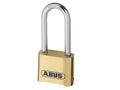 ABUS Mechanical 180Ib/50Hb63 50Mm Brass Body Combination Padlock Long Shackle (4-Digit) Carded