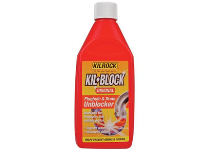 Kilrock Kil-Block Original Plughole & Drain Unblocker 500Ml
