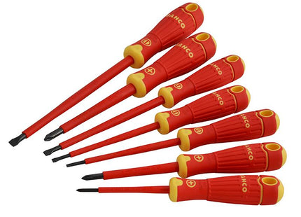 Bahco Bahcofit Insulated Screwdriver Set Of 7 Sl/Ph