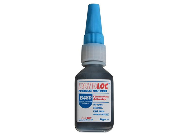 Bondloc B480 Black Rubber Toughened Cyanoacrylate 20G