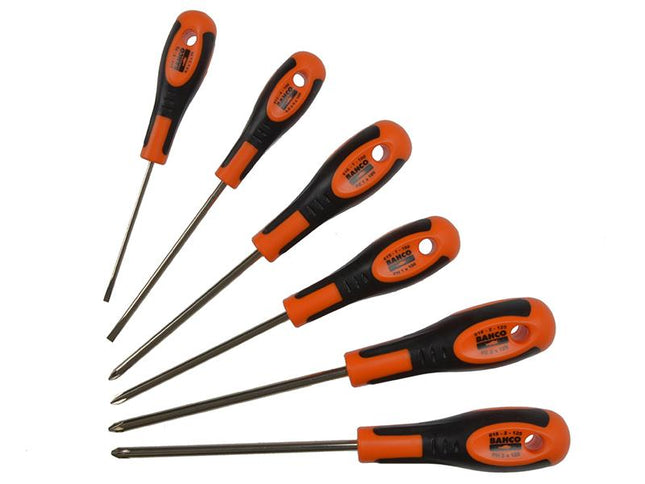 Bahco 600 Series Screwdriver Set, 6 Piece Sl/Ph/Pz