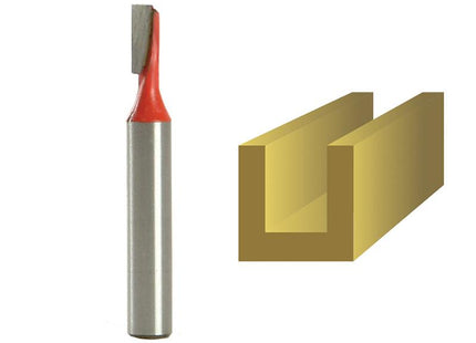 Faithfull Router Bit Tct Two Flute 4.0Mm X 11Mm 1/4In Shank
