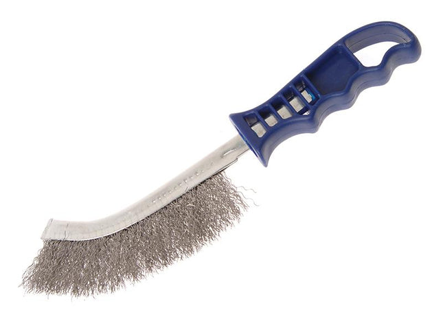 Faithfull Wire Scratch Brush Stainless Steel Blue Handle