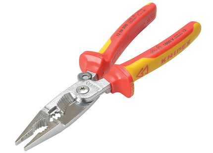 KNIPEX Vde Multifunctional Installation Pliers With Opening Spring 200Mm