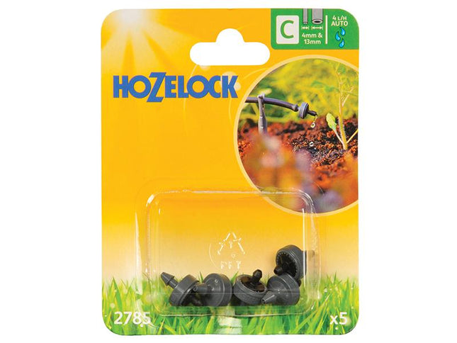 Hozelock End Line Pressure Dripper 4Mm/13Mm (5 Pack)