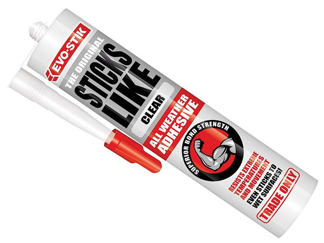 Evo-Stik Sticks Like All Weather Adhesive Clear 290Ml