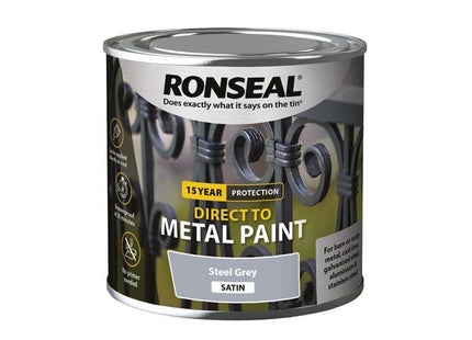 Direct to Metal Paint Steel Grey Satin 250ml
