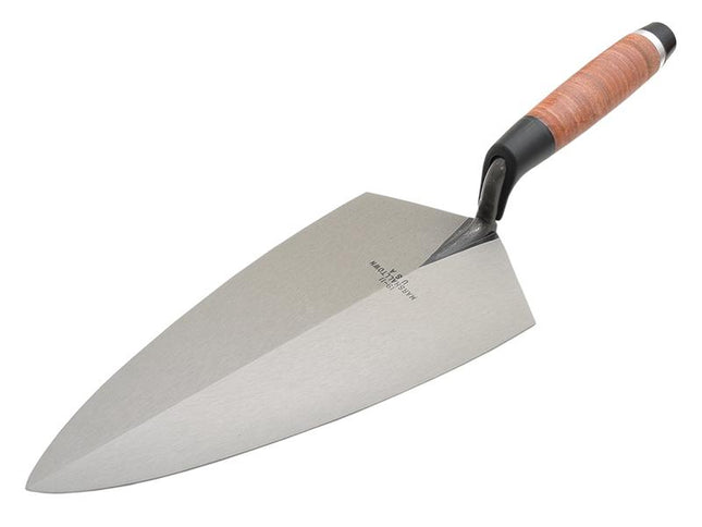 Marshalltown 19L Philadelphia Pattern Brick Trowel Leather Handle 12In