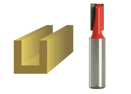 Faithfull Router Bit Tct Two Flute 10.0Mm X 19Mm 1/2In Shank