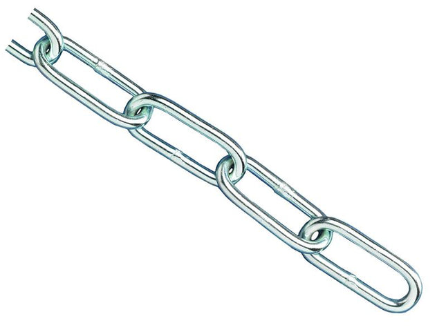 Faithfull Zinc Plated Chain 3Mm X 2.5M - Max Load 80Kg