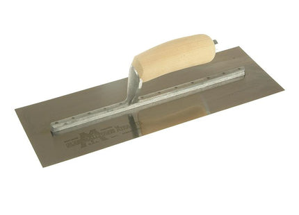 Marshalltown Mxs73Ss Cement Trowel Stainless Steel Wooden Handle 14 X 4.3/4In