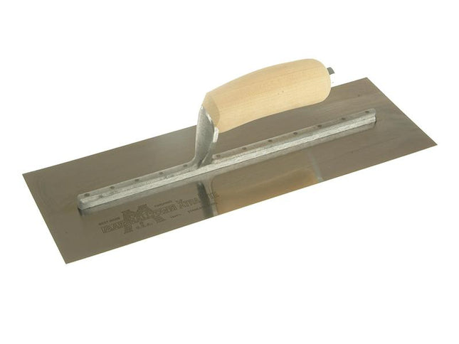 Marshalltown Mxs73Ss Cement Trowel Stainless Steel Wooden Handle 14 X 4.3/4In