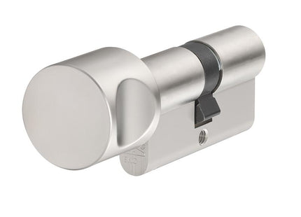 ABUS Mechanical Ke60Np Euro Thumbturn Cylinder Nickel Pearl Z45Mm / K30Mm Box