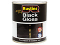 Rustins Quick Dry Black Gloss 1 Litre