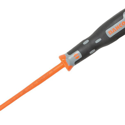 Bahco Tekno+ Vde Screwdriver Slotted Tip 3.0Mm X 100Mm