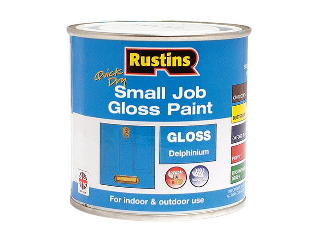 Rustins Quick Dry Small Job Gloss Paint Delphinium 250Ml