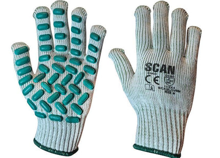 Scan Vibration Resistant Latex Foam Gloves - Medium (Size 8)