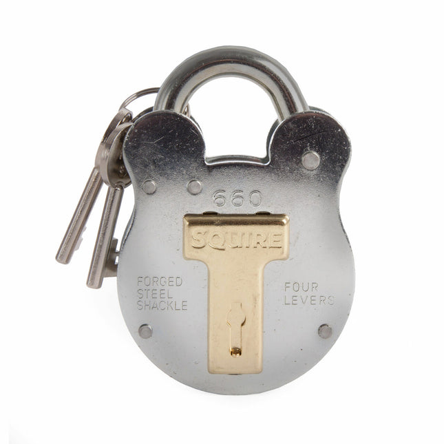 Henry Squire 660 Old English Padlock With Steel Case 64Mm