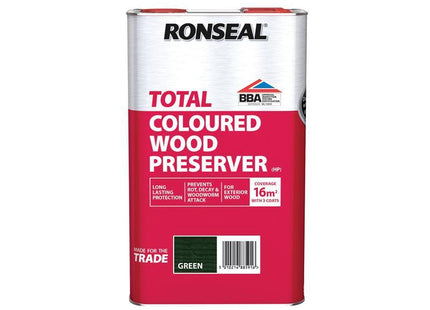 Trade Total Wood Preserver Green 5 litre