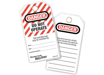 Master Lock Lockout Tags (12) - Danger Do Not Operate