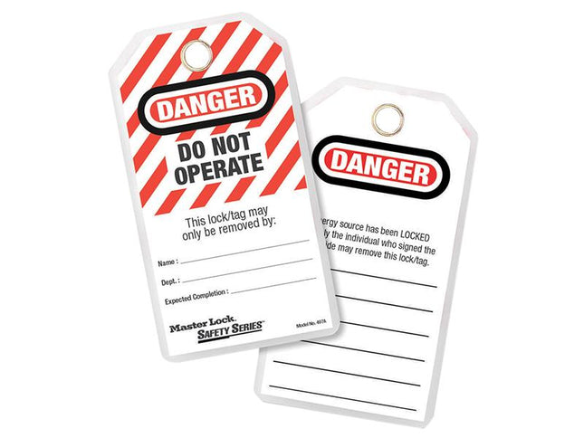 Master Lock Lockout Tags (12) - Danger Do Not Operate