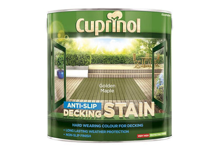 Cuprinol Anti-Slip Decking Stain Golden Maple 2.5 Litre