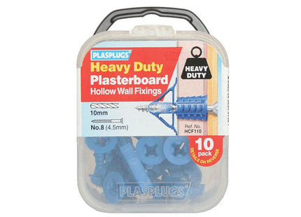 PLASPLUGS Hcf110 Heavy-Duty Plasterboard Fixings (10)