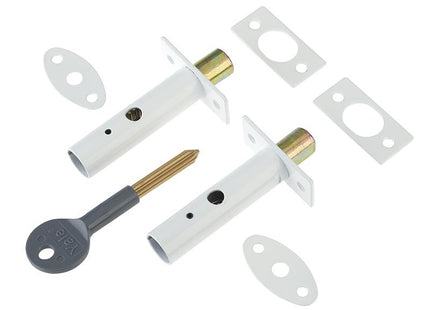 Yale Locks Pm444 Door Security Bolts White Finish Visi Of 2