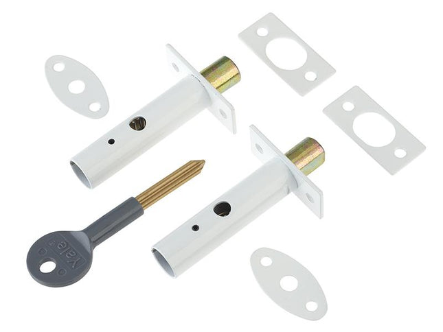 Yale Locks Pm444 Door Security Bolts White Finish Visi Of 2