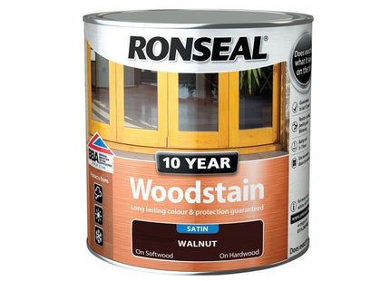 Ronseal 10 Year Woodstain Walnut 750Ml