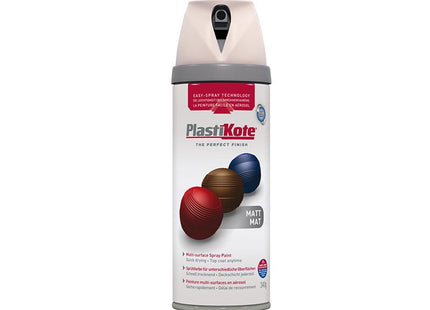 Plastikote Twist & Spray Matt Antique White 400Ml