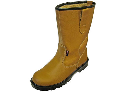 Scan Texas Lined Tan Rigger Boots Uk 10 Euro 44