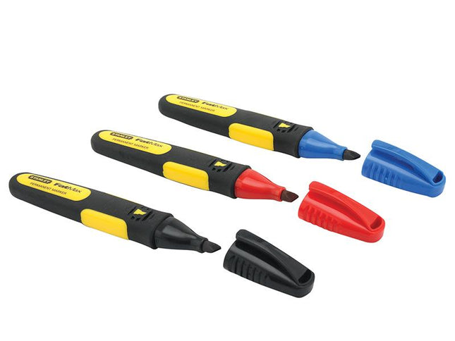 Stanley Tools Fatmax Chisel Tip Marker (Pack Of 3)