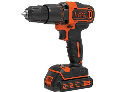 Black & Decker Bcd700S1K 2 Gear Hammer Drill 18V 1 X 1.5Ah Li-Ion