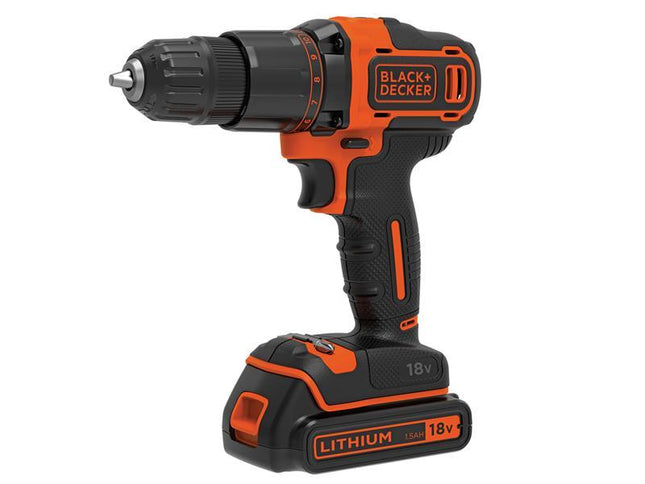 Black & Decker Bcd700S1K 2 Gear Hammer Drill 18V 1 X 1.5Ah Li-Ion