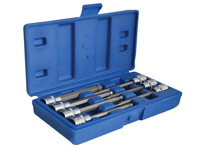 Bluespot Tools 3/8In Drive Extra Long Hex Ball Socket Bit Set, 7 Piece