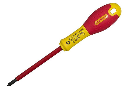 Stanley Tools Fatmax Vde Insulated Screwdriver Pozidriv Tip Pz0 X 75Mm