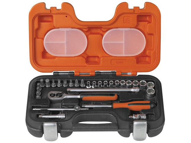 Bahco S290 Socket Set Of 29 Metric 1/4In Drive