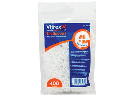 Vitrex Essential Tile Spacers 3Mm Pack Of 400