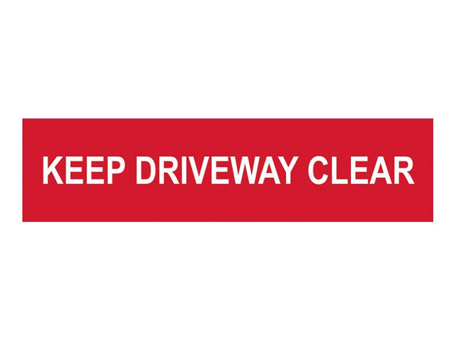 Scan Keep Driveway Clear - Pvc 200 X 50Mm