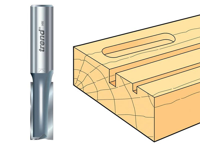 TREND 3/08 X 1/2 Tct Two Flute Cutter 12.7Mm X 25Mm