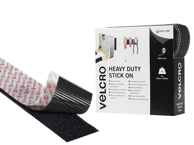 Velcro Brand Velcro Brand Heavy-Duty Stick On Tape 50Mm X 5M Black